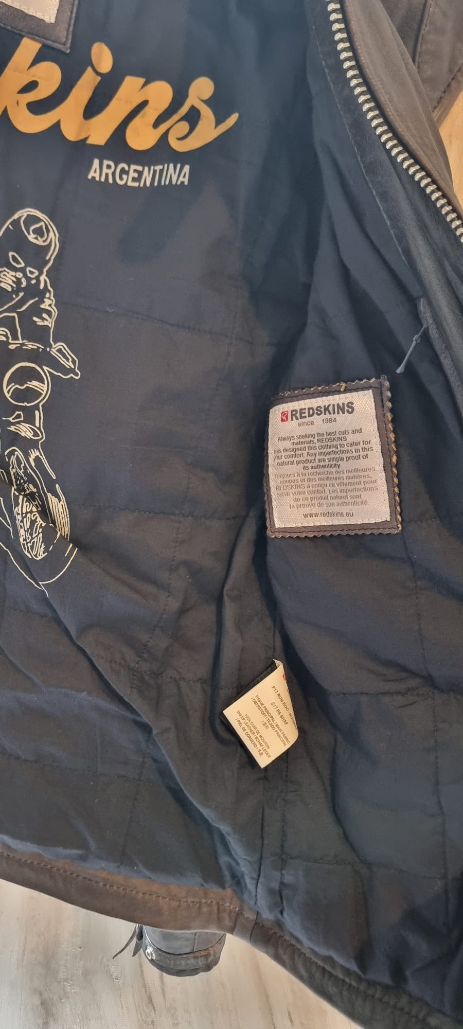 Veste 100% cuir de mouton Redskins