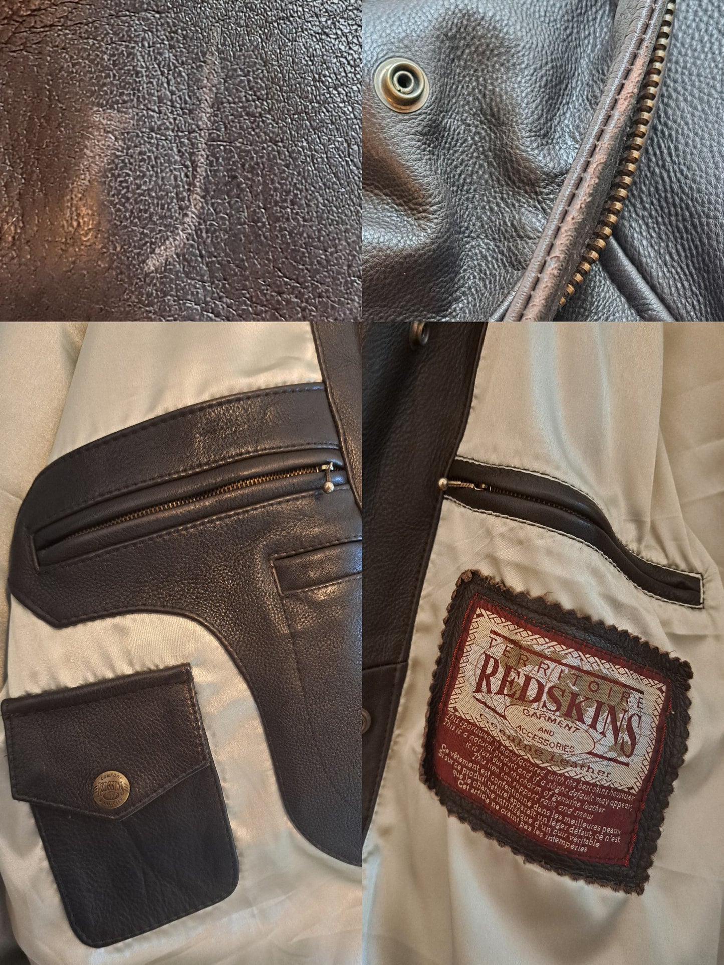 Redskins Territoire Vintage Leather Bomber Jacket