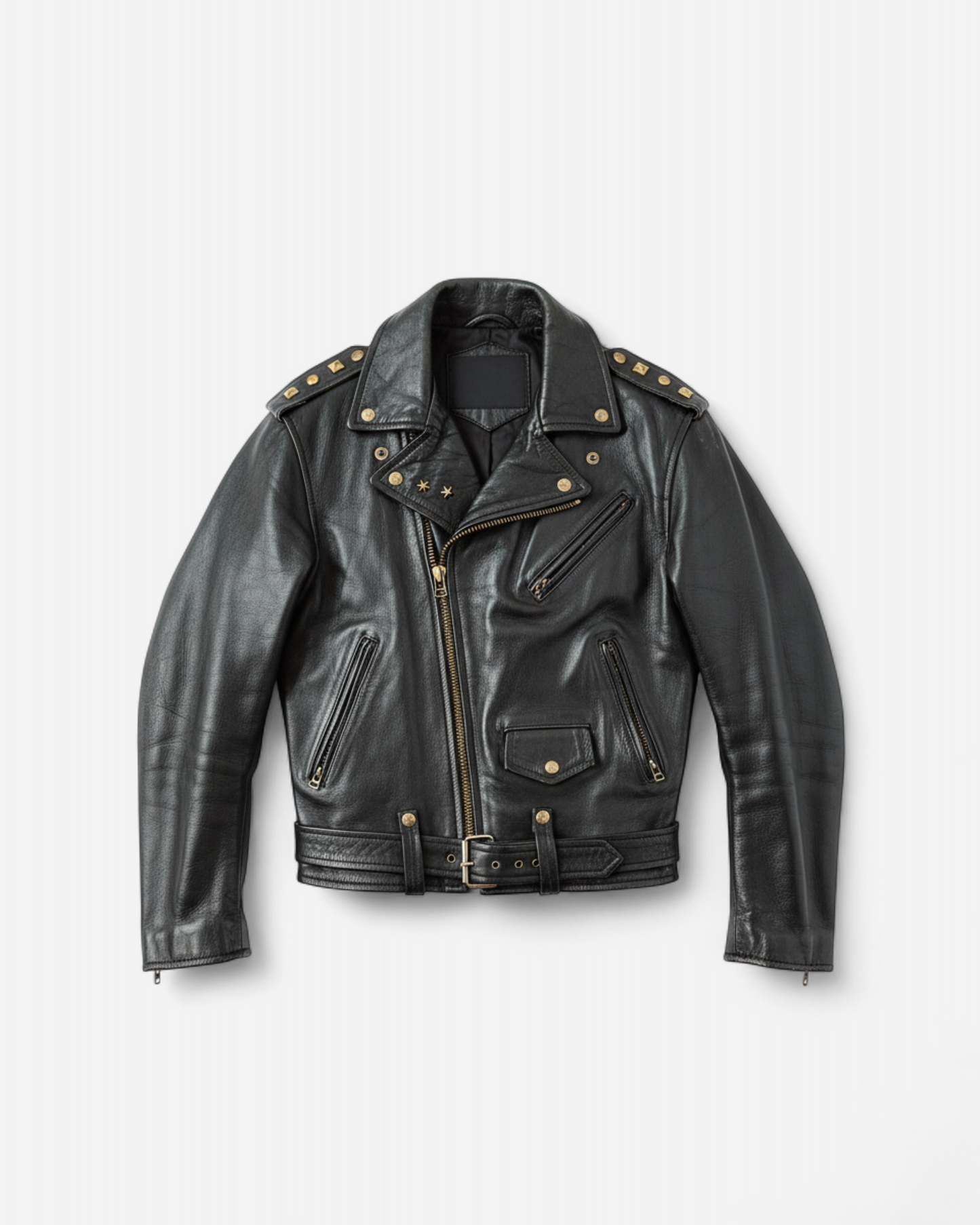 Vintage motorcycle jacket hand painted