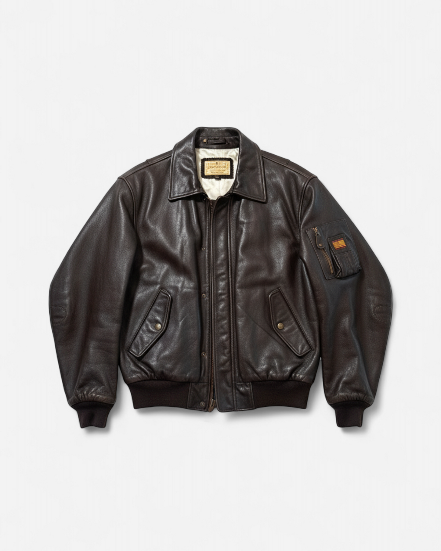 Redskins Territoire Vintage Leather Bomber Jacket