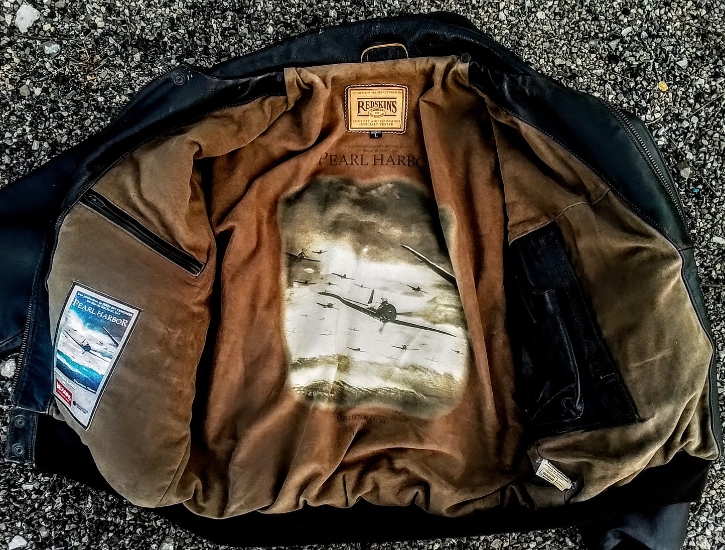 Vintage motorcycle jacket hand painted