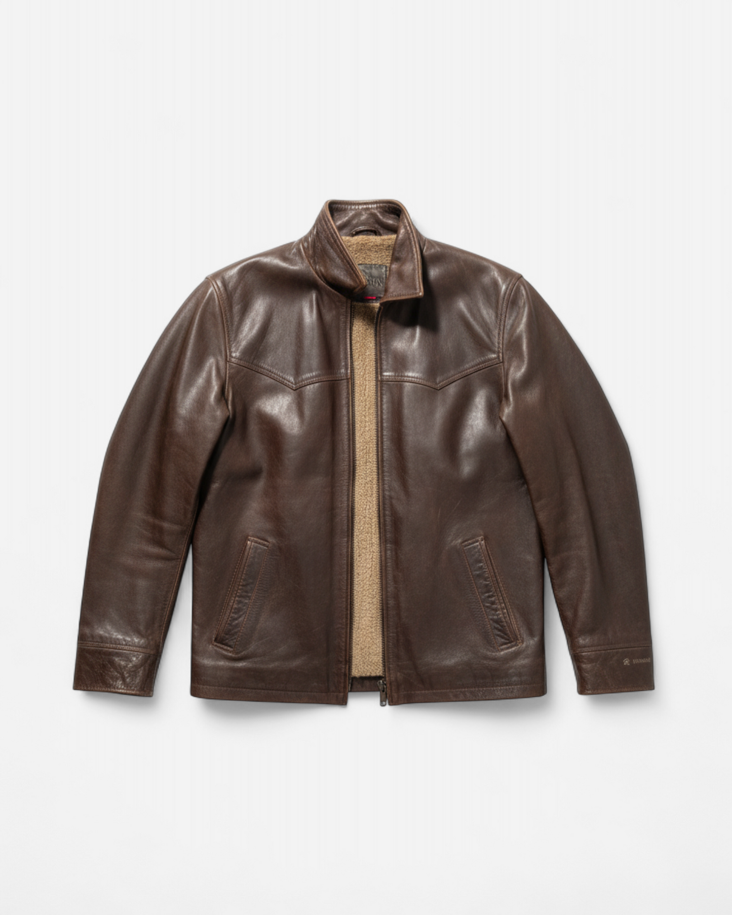 3/4 cuir Redskins marron