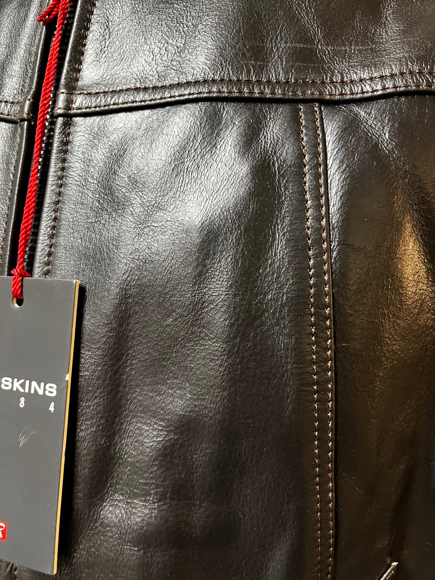 Blouson En Cuir marron RUBBETS STARDUST