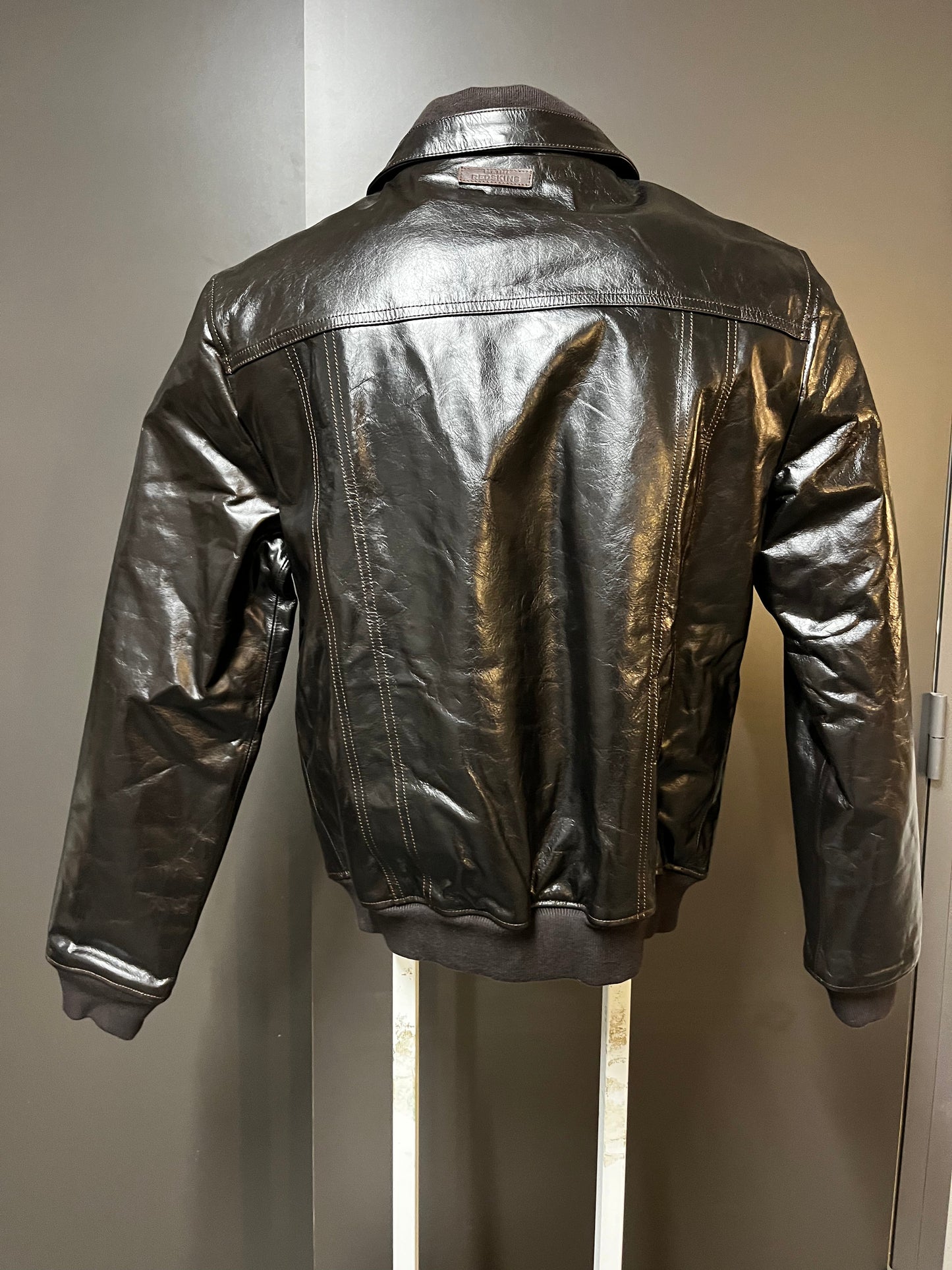 Blouson En Cuir marron RUBBETS STARDUST