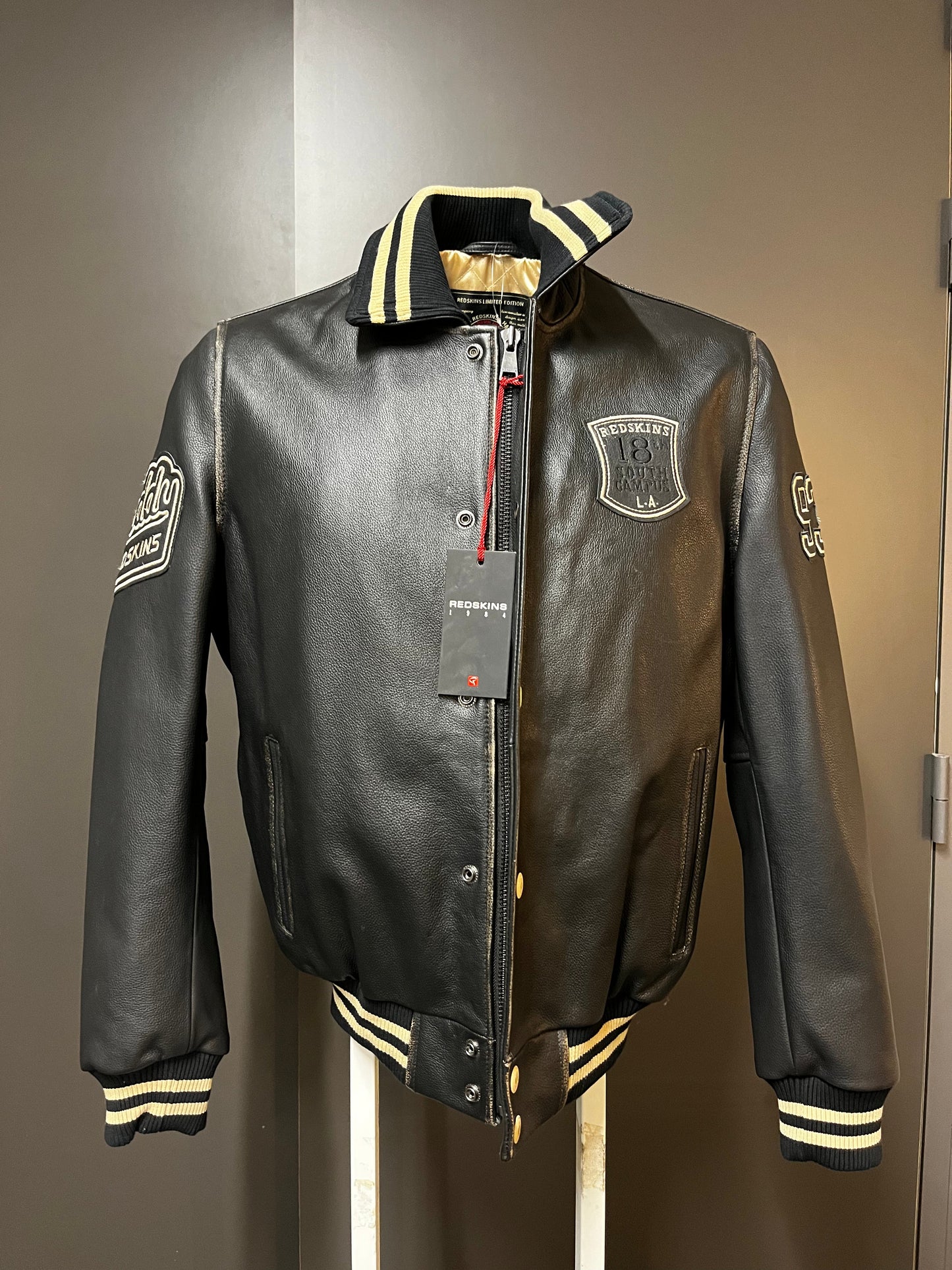Blouson en cuir noir SKATEBOARD COHIBA
