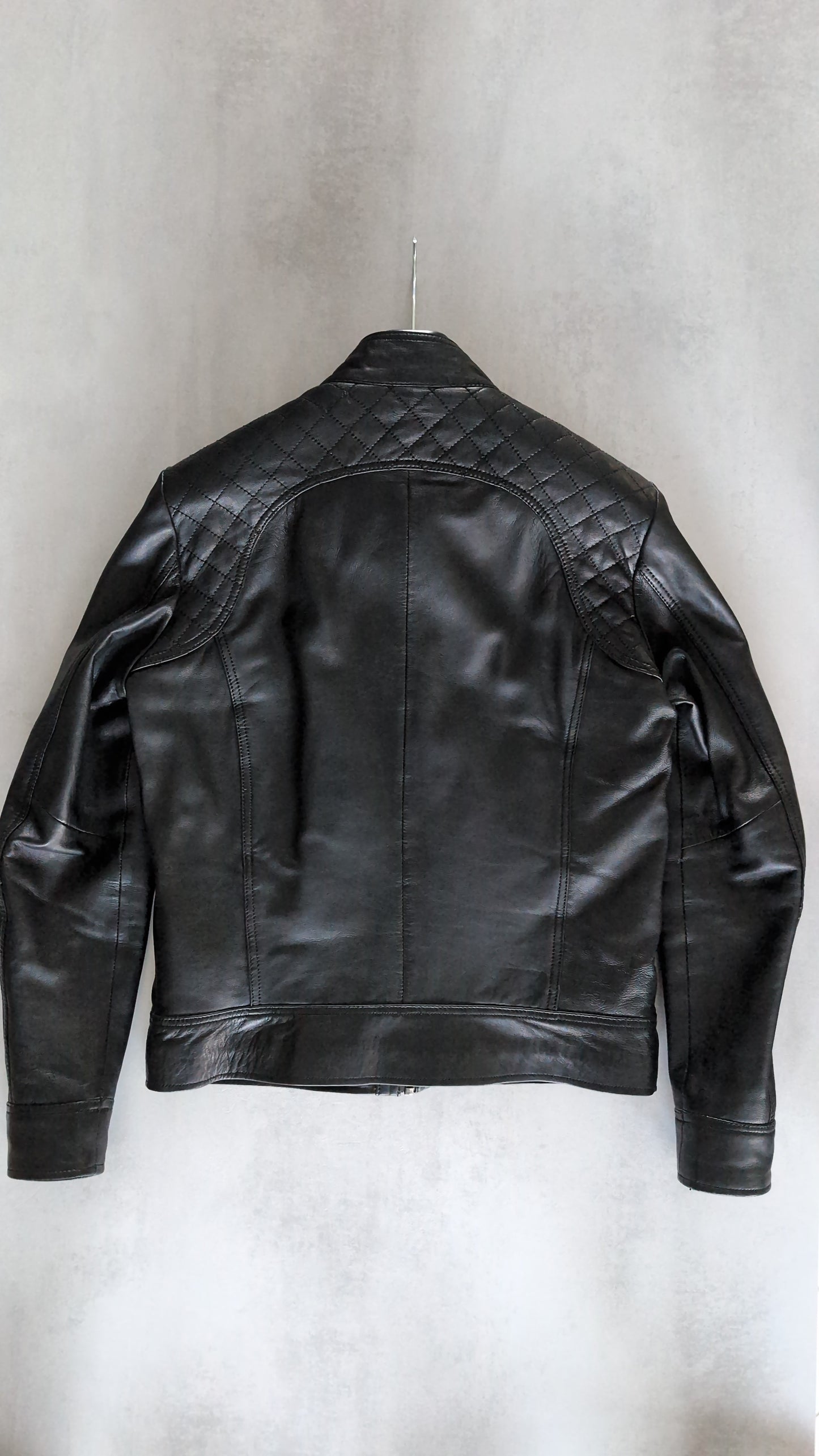 Veste en cuir noire BALBOA HOLSTER