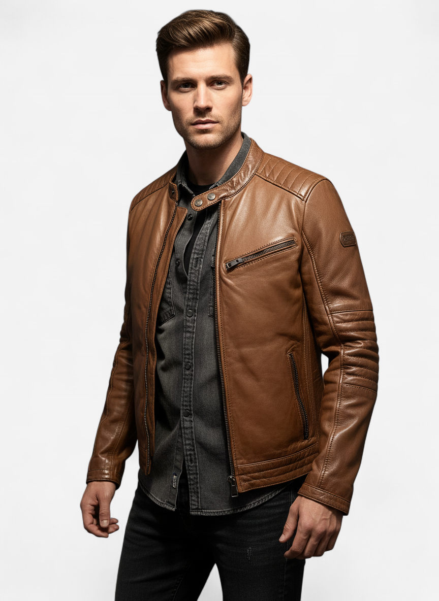 Veste cuir en excellent état ( neuve )