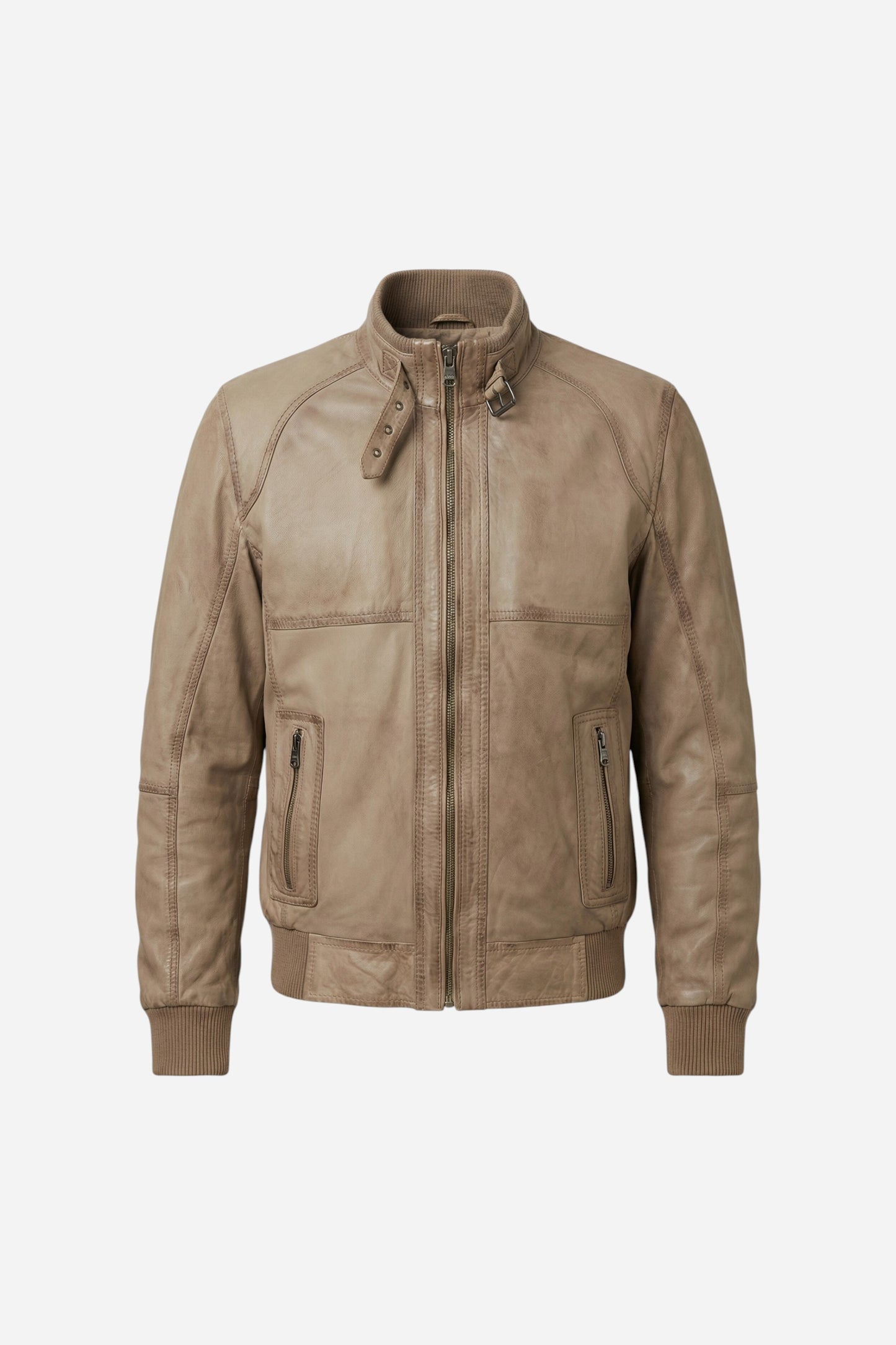 Veste en cuir d'agneau