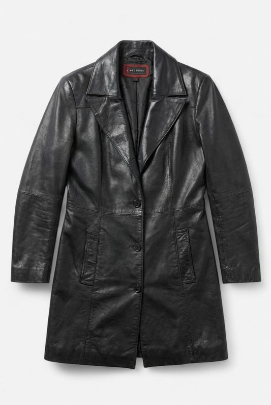 Veste 3/4 cuir noir