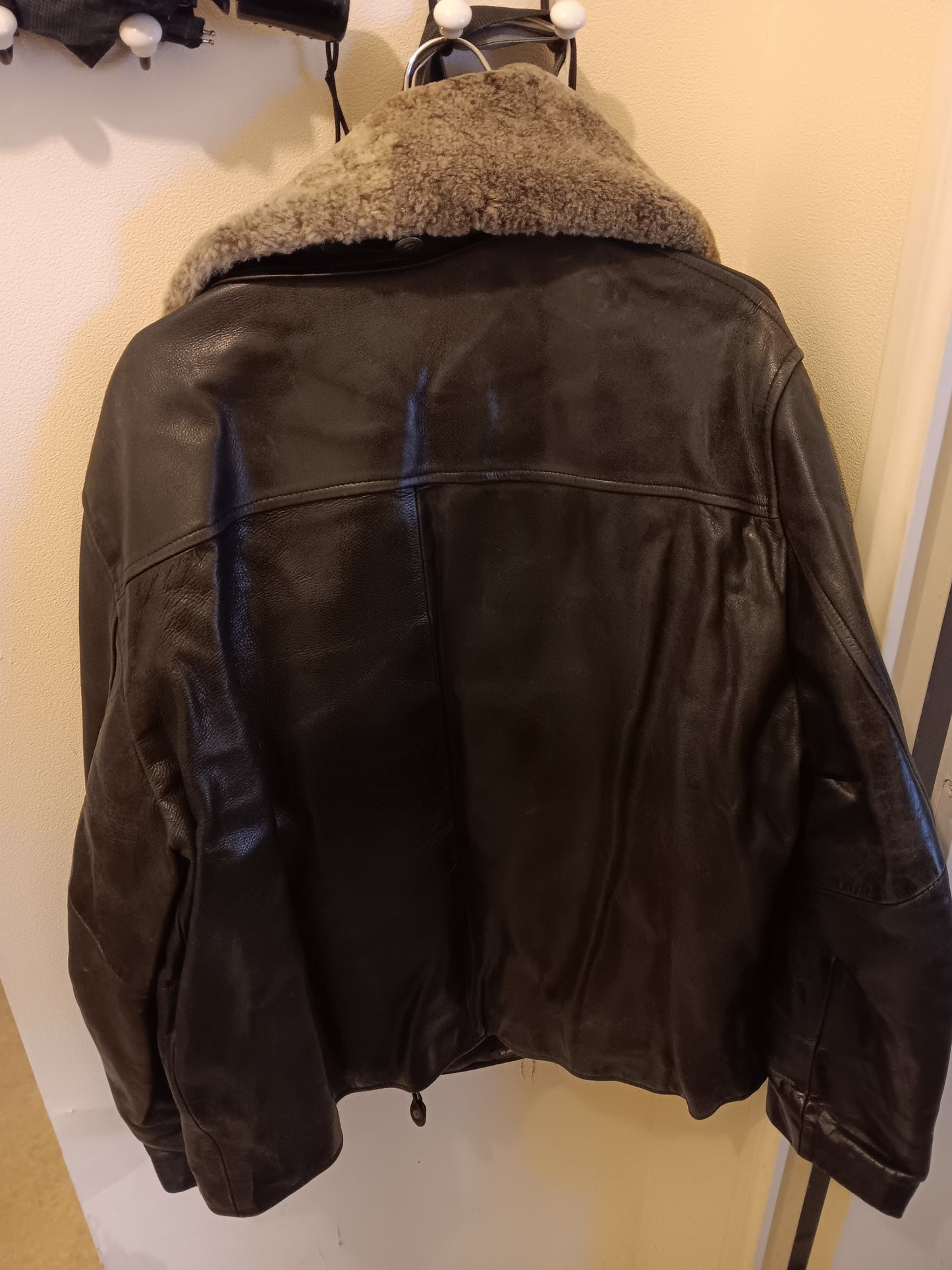 Blouson cuir noir mirage