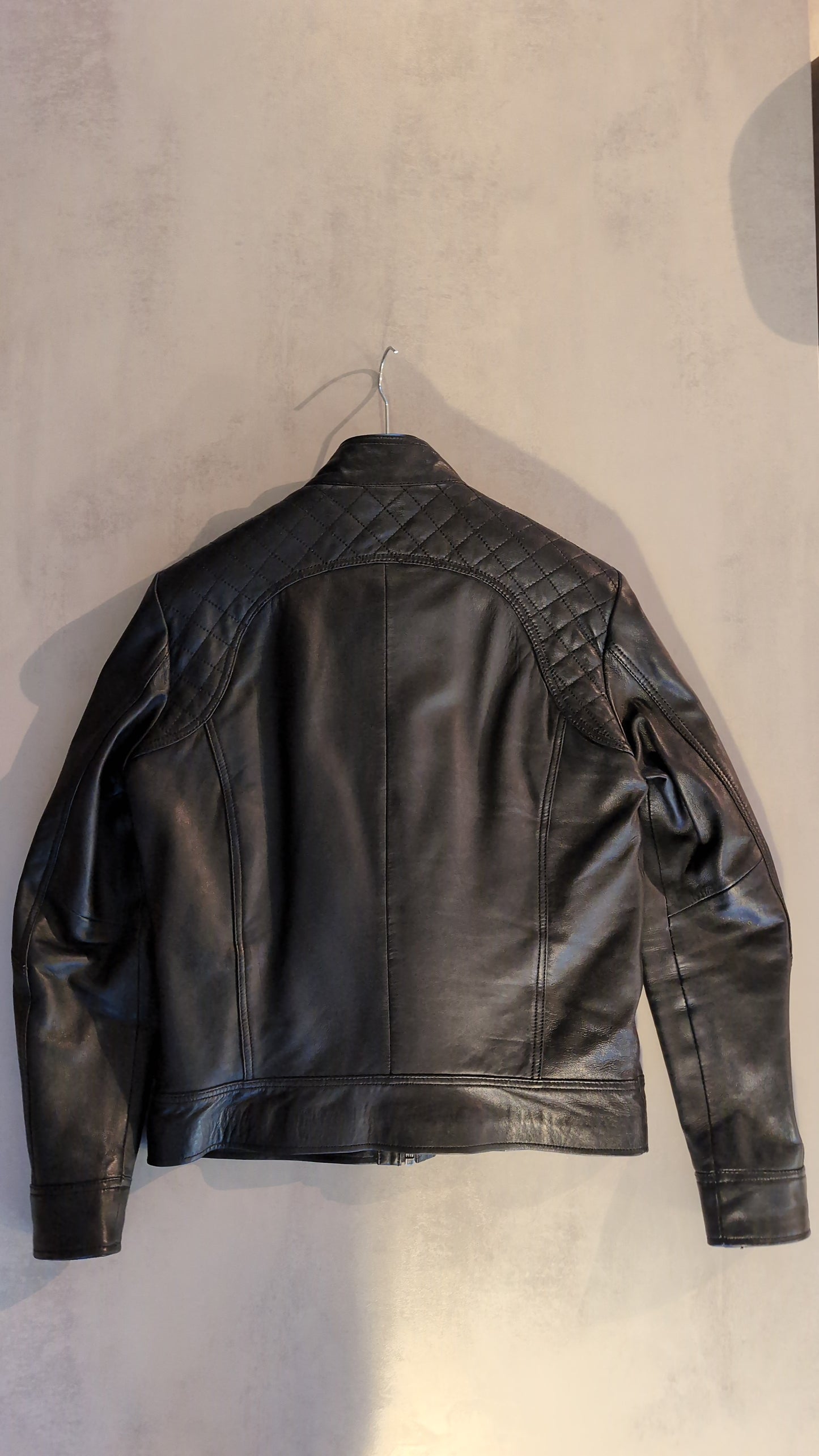 Veste en cuir noire BALBOA HOLSTER