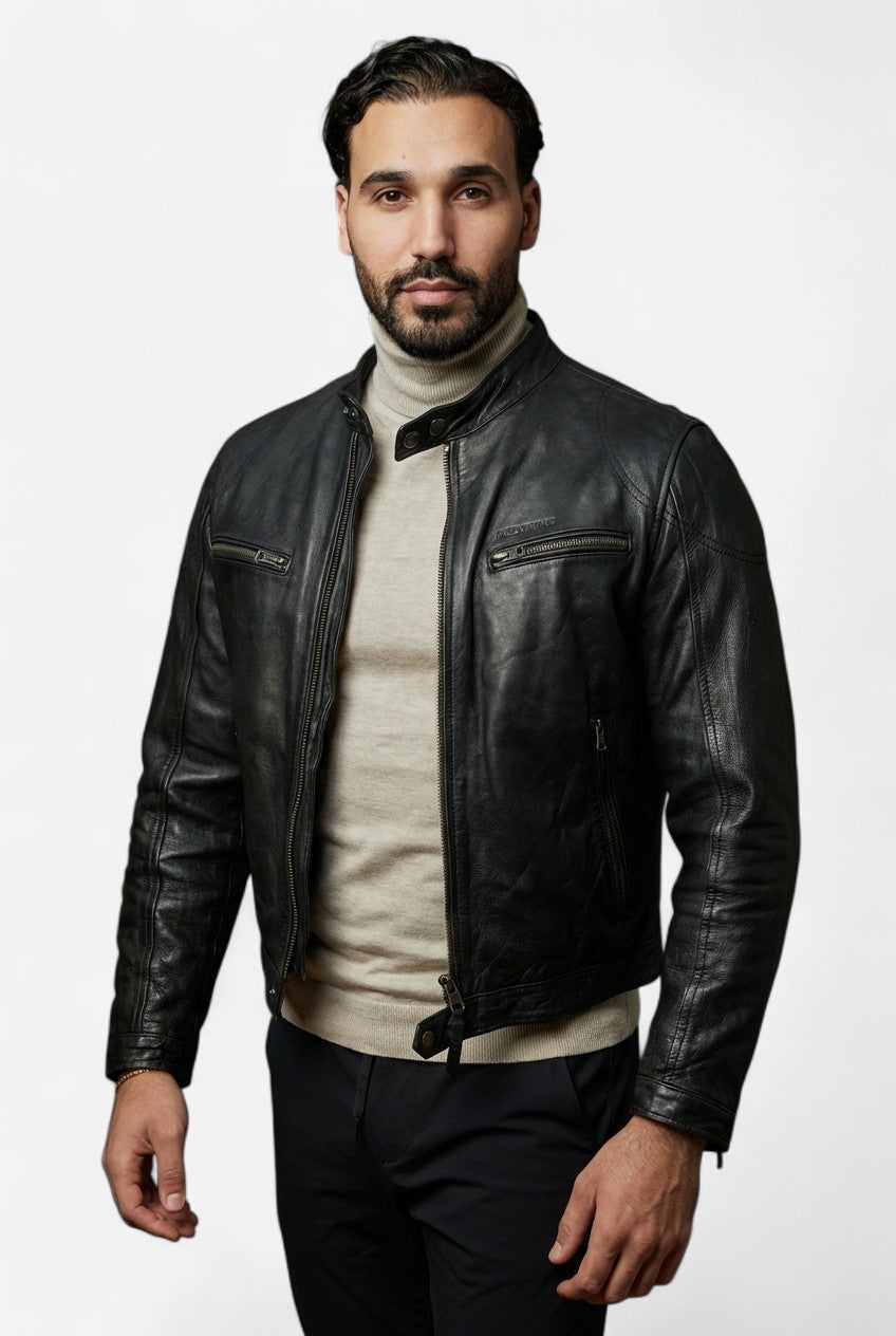 Veste legere en cuir