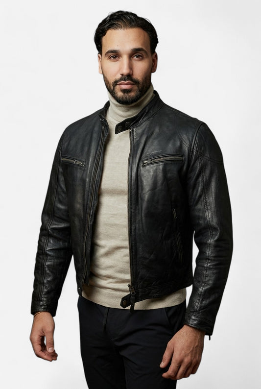 Veste legere en cuir