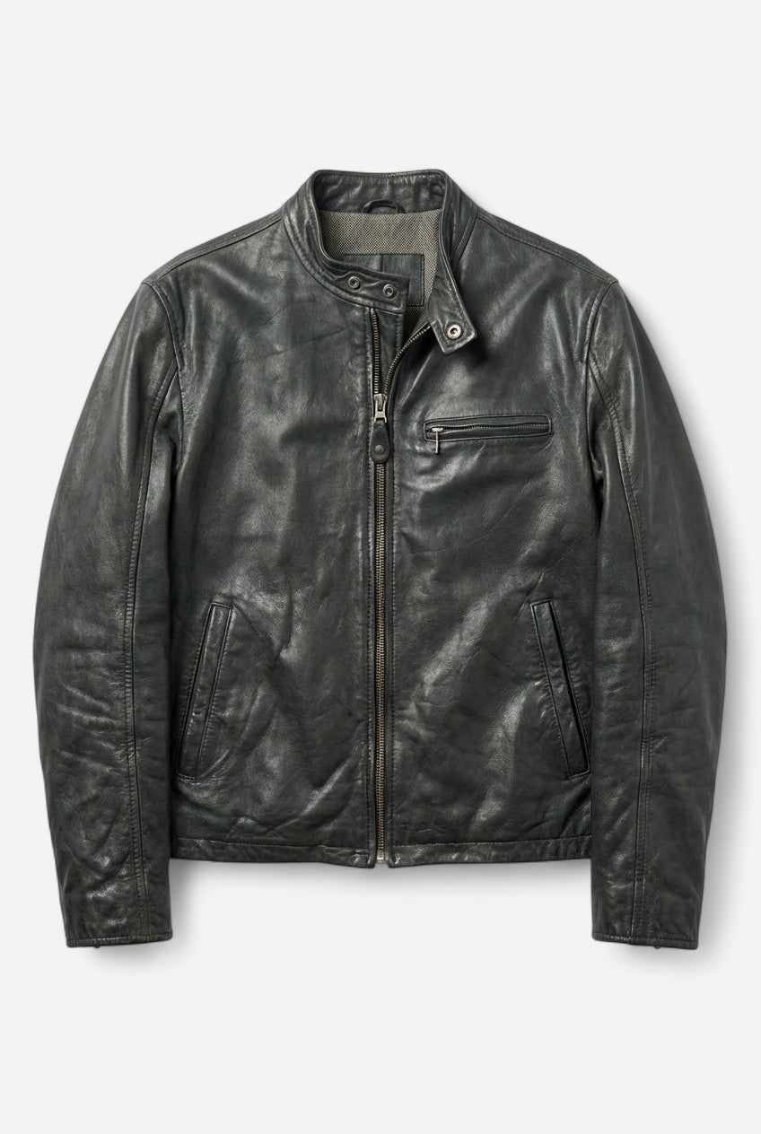 Veste cuir noir assez legere