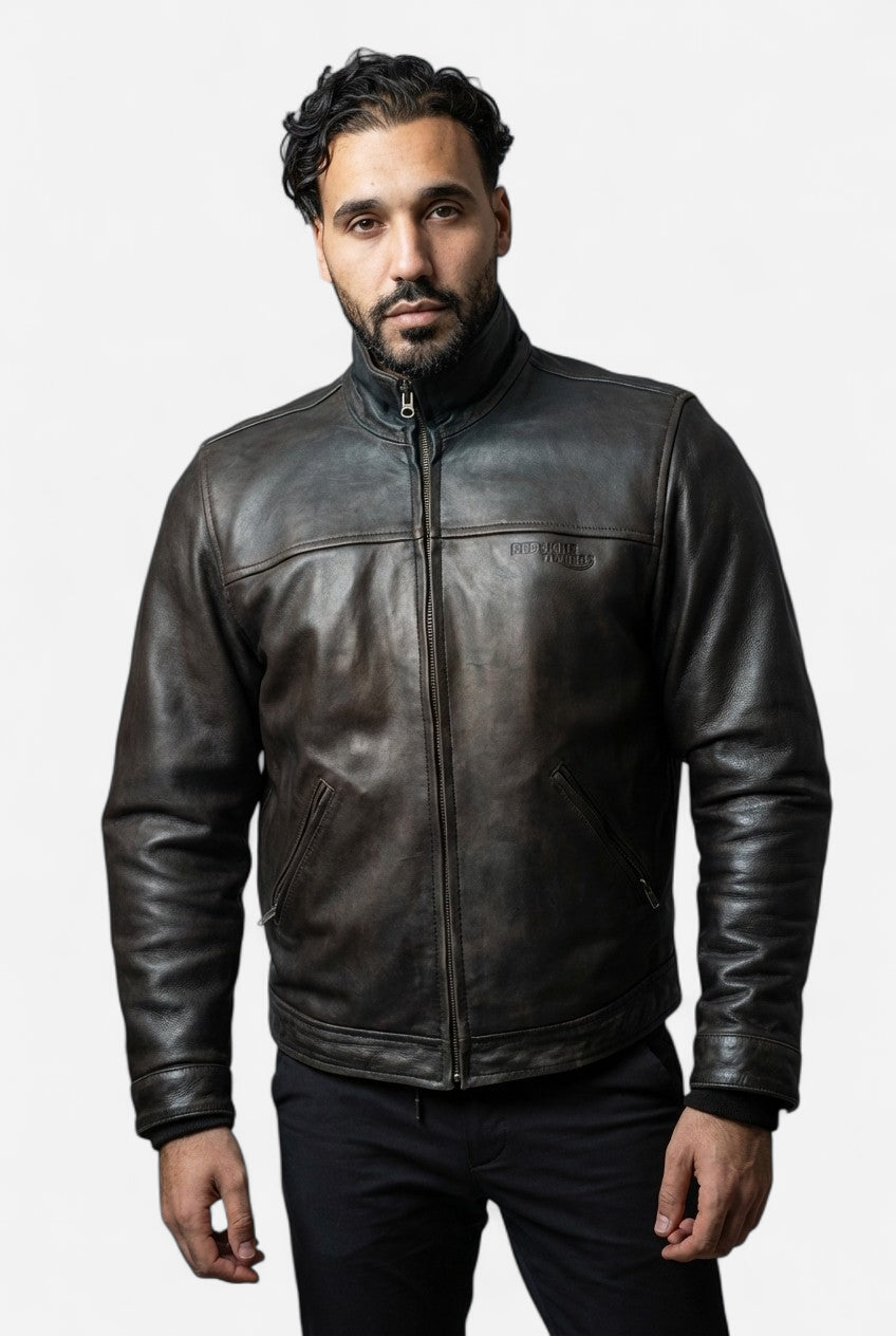 Blouson en cuir motard