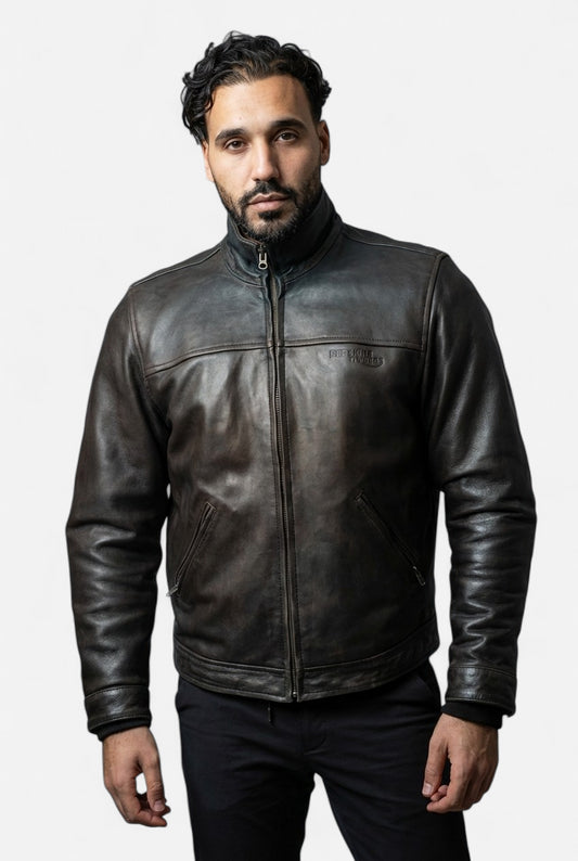 Blouson en cuir motard