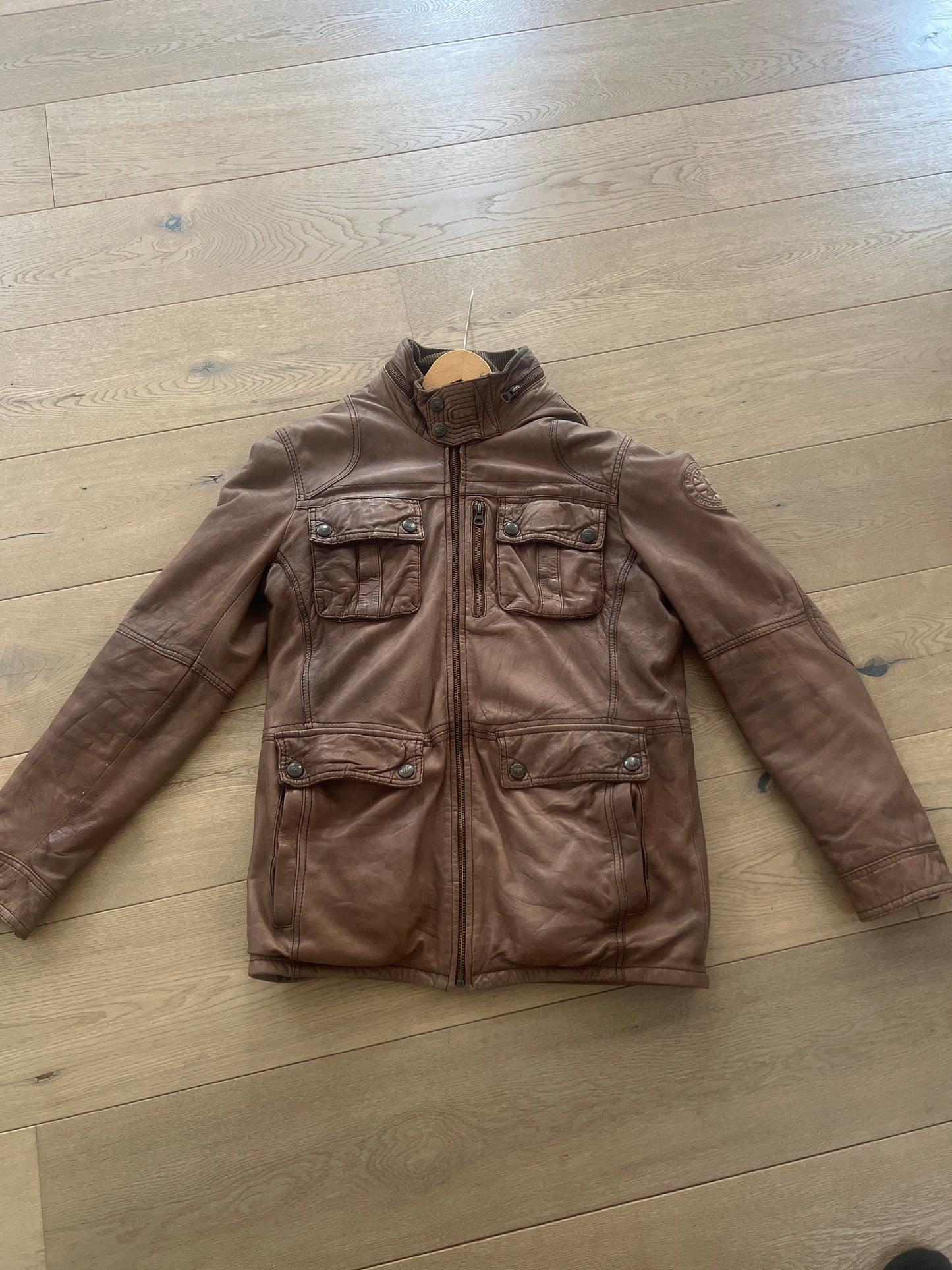 Veste cuir Redskins homme marron – neuve avec étiquette – style vintage