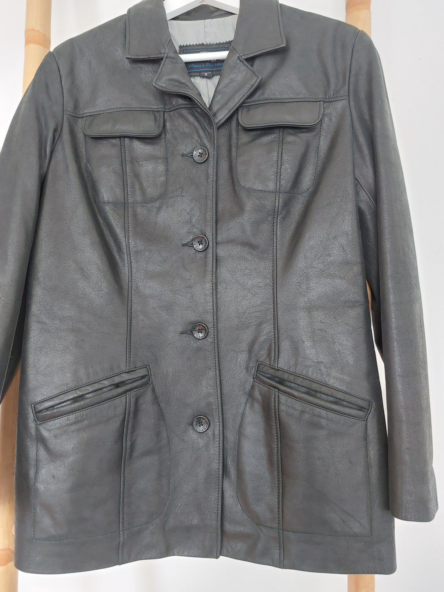 Veste cuir femme