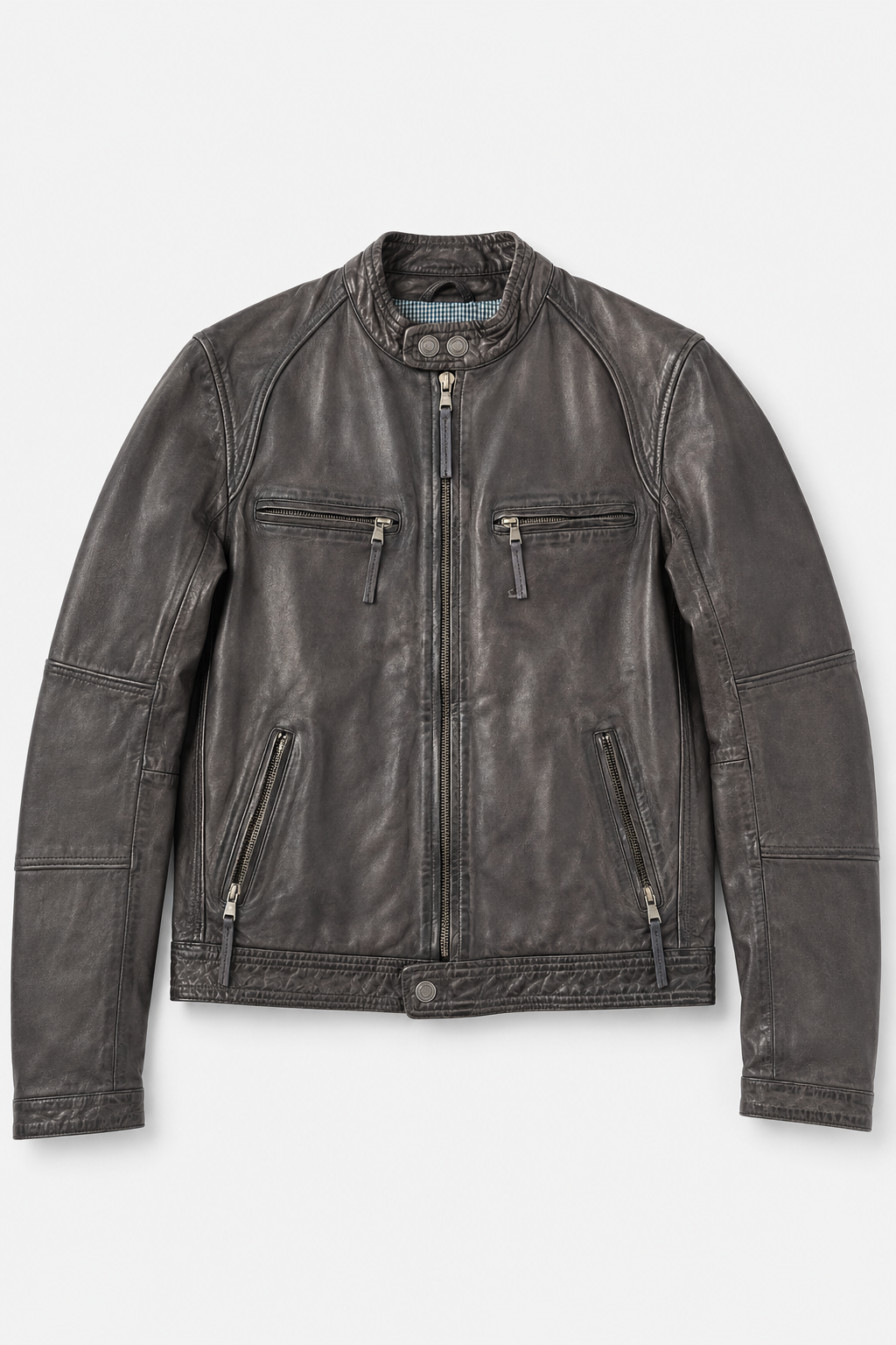 Blouson cuir Redskins Nicholson bleu marine