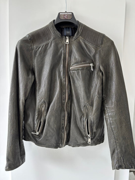 Blouson cuir Redskins Jan Cross Kaki