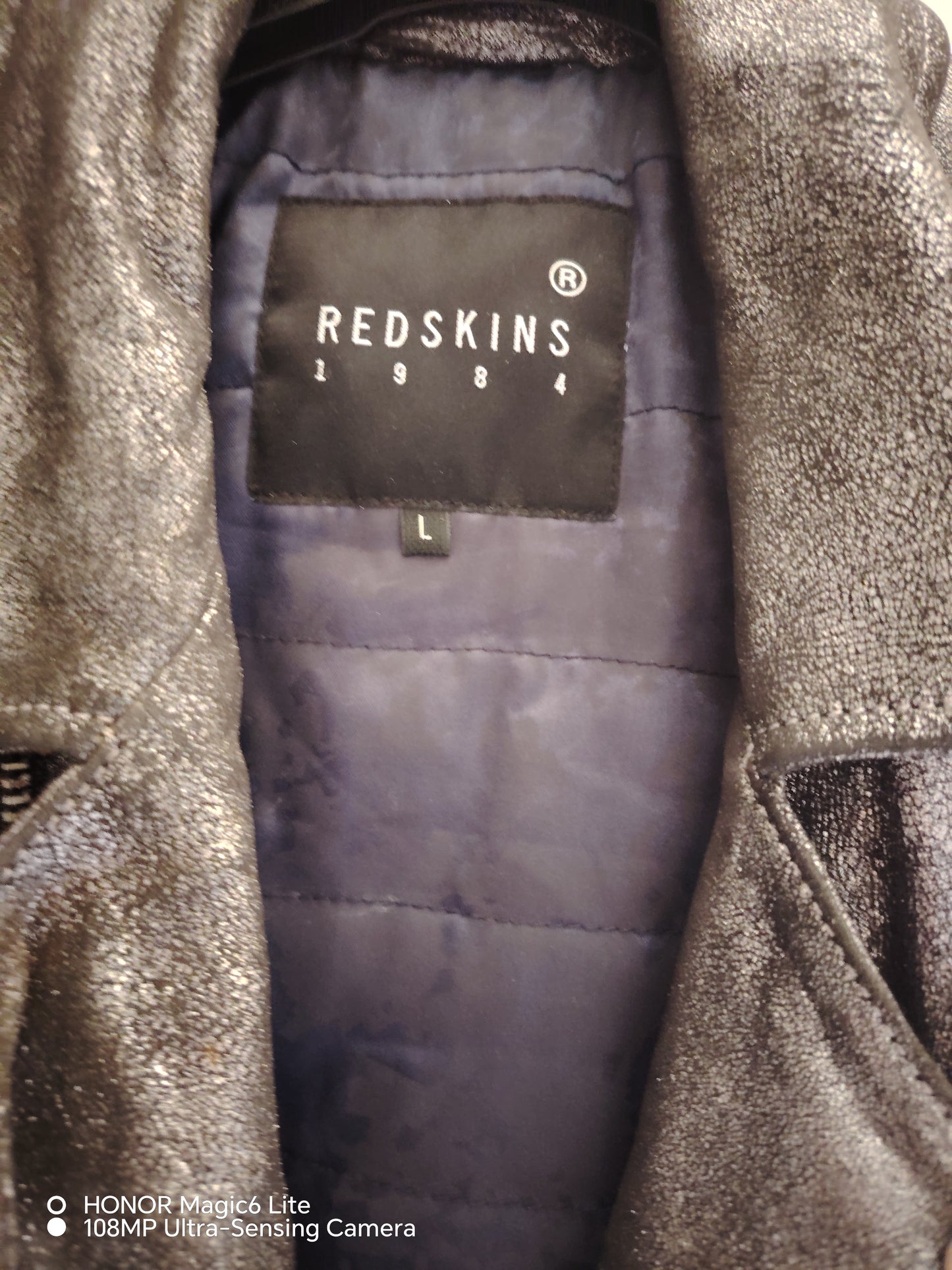 Perfecto homme gris métallisé