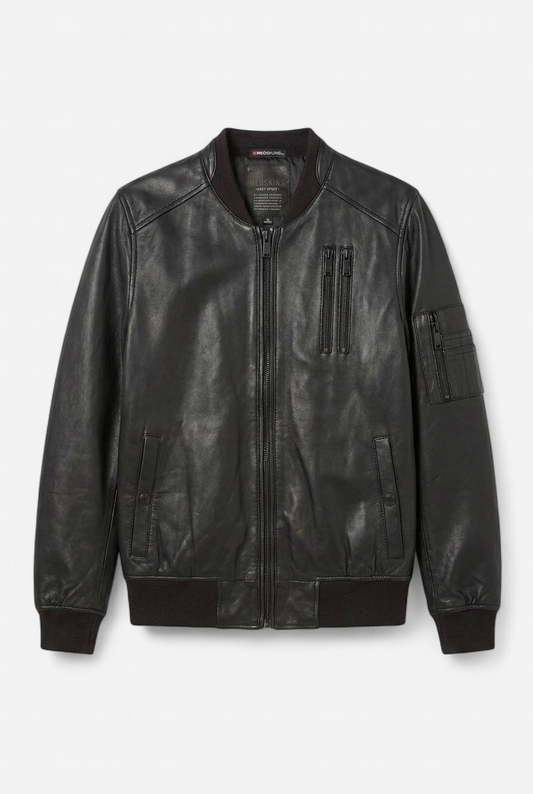 Bomber cuir deep sport