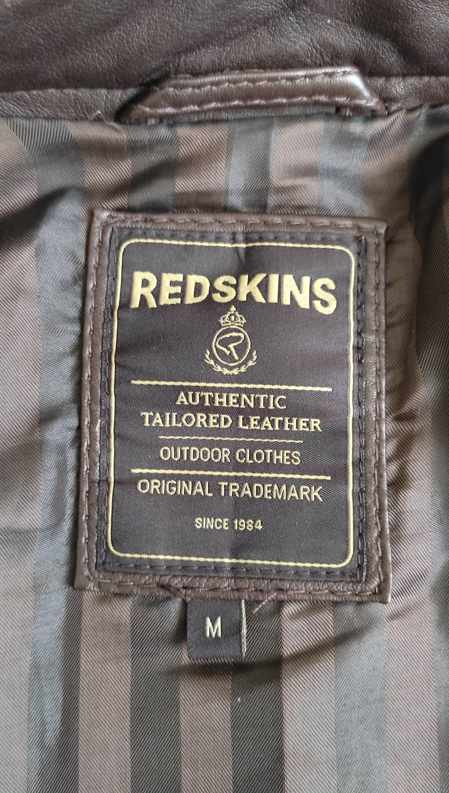 Blouson motard M marron