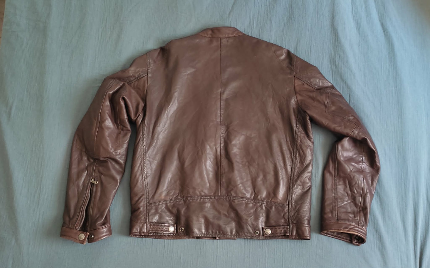 Blouson motard M marron