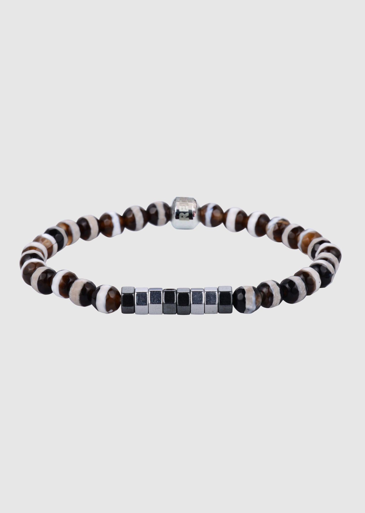 Bracelet perles bicolores vertes