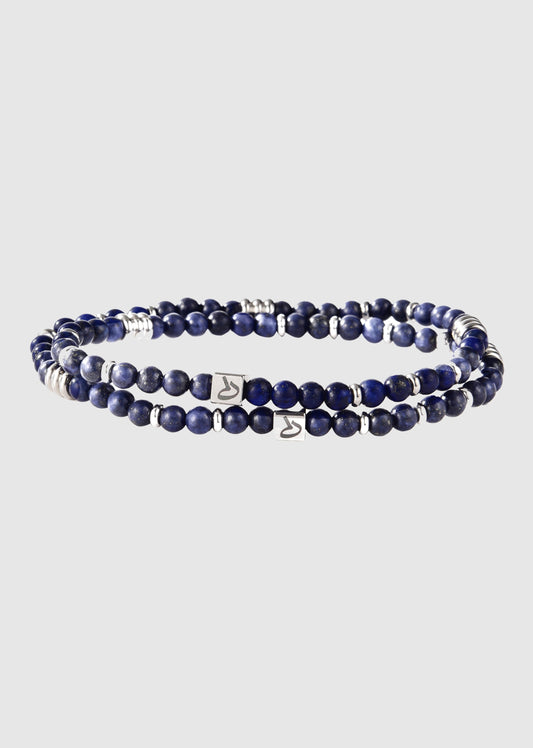Bracelet pierres naturelles marine
