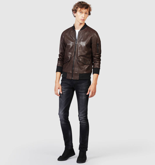 Blouson en cuir BOND BENTLEY