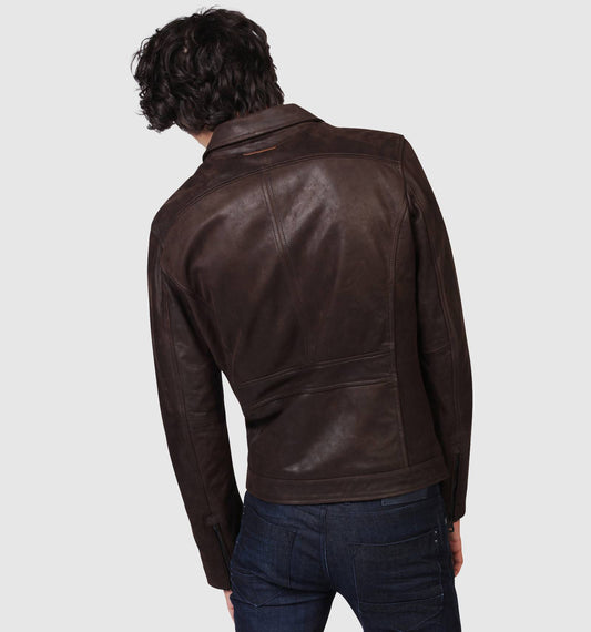Blouson en cuir ARON STRIKING