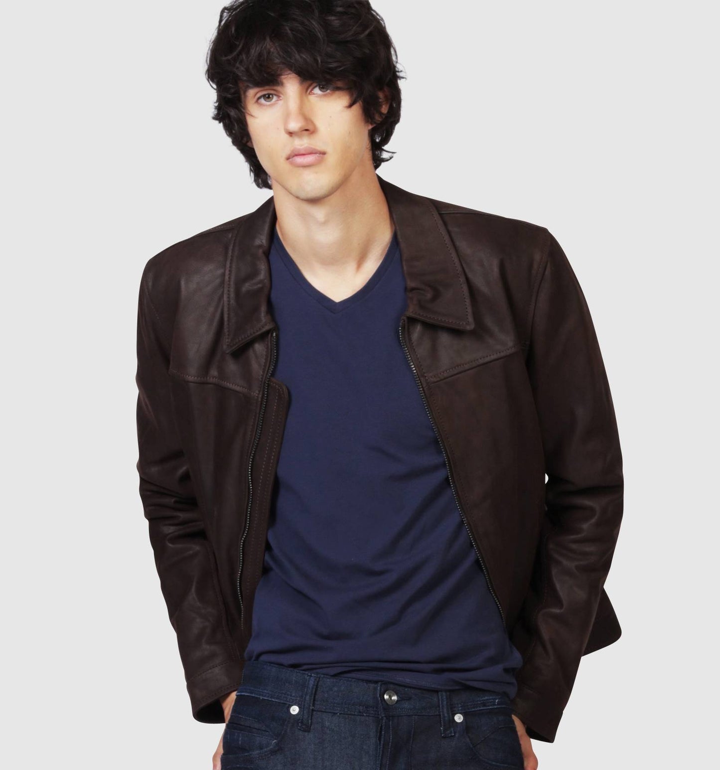 Blouson en cuir ARON STRIKING