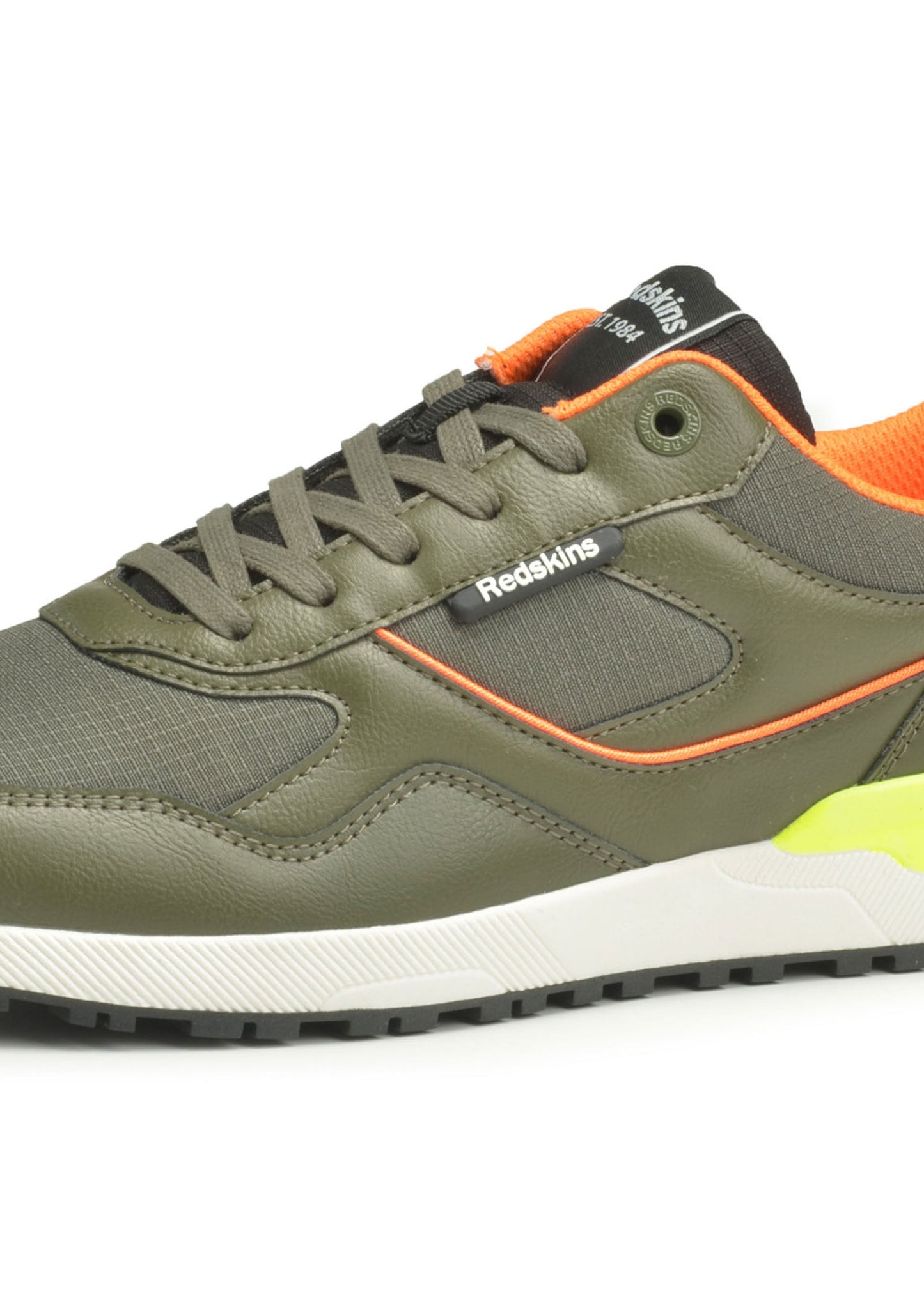 Baskets Ganja kaki/orange/blanc