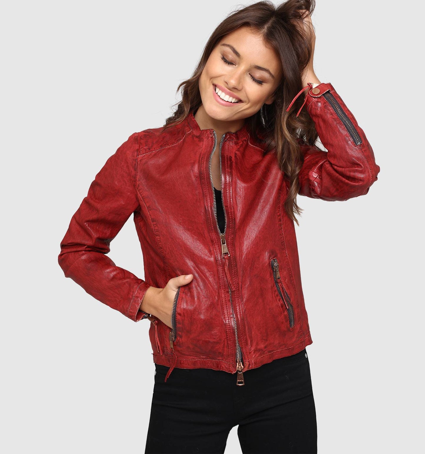Blouson en cuir GOLDIE BILBAO
