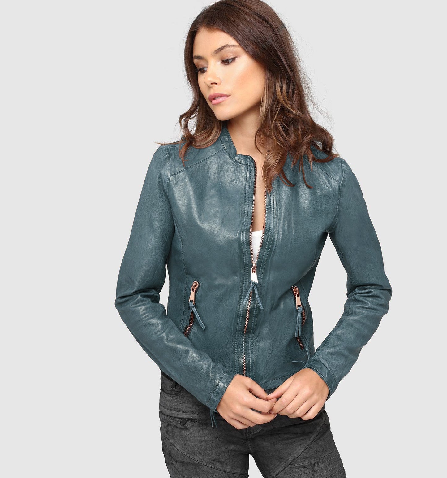 Blouson en cuir GOLDIE BILBAO