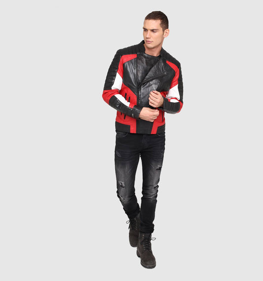 Blouson en cuir MAIN MOJITO