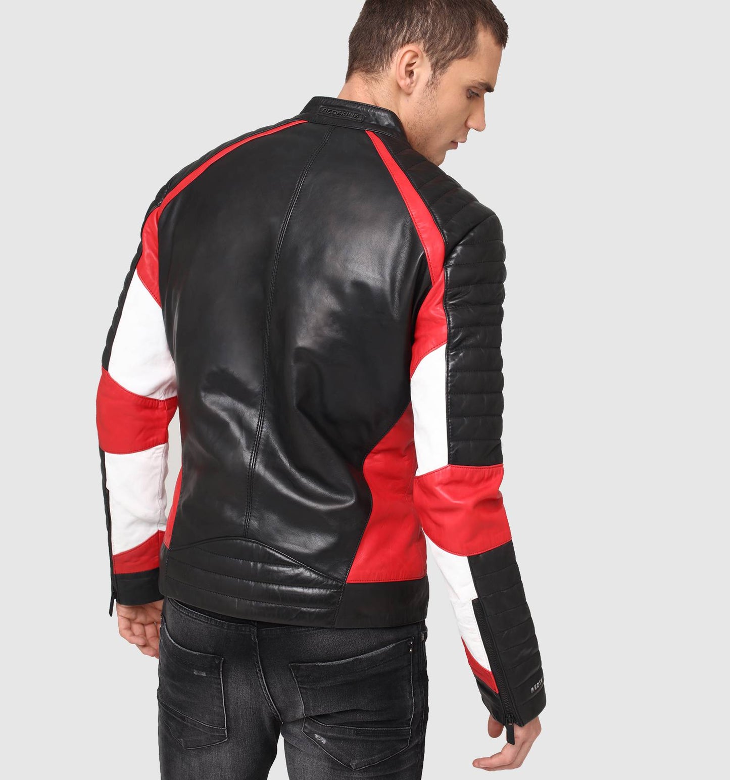 Blouson en cuir MAIN MOJITO