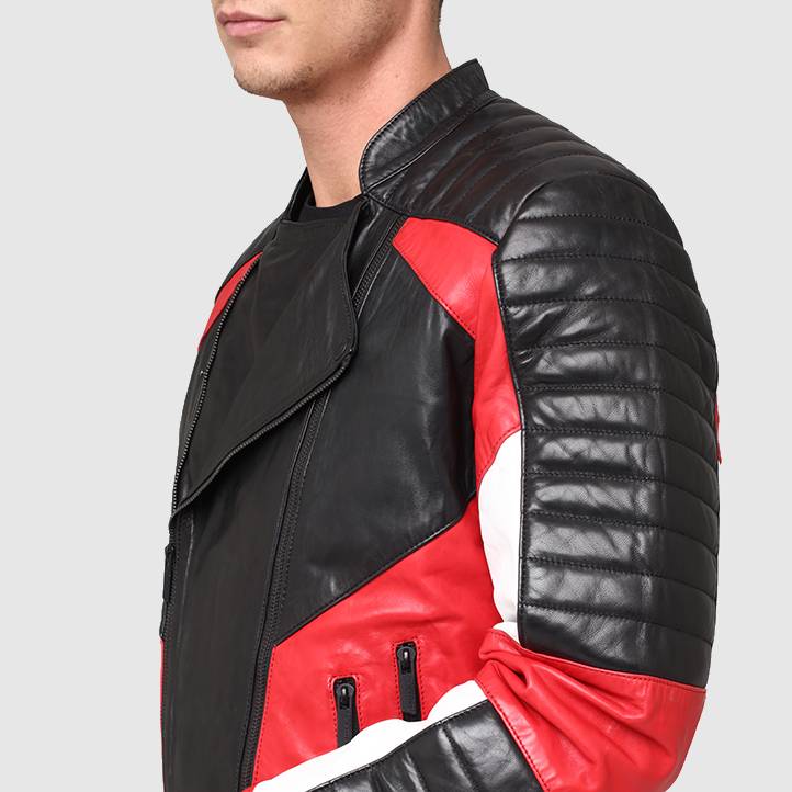 Blouson en cuir MAIN MOJITO