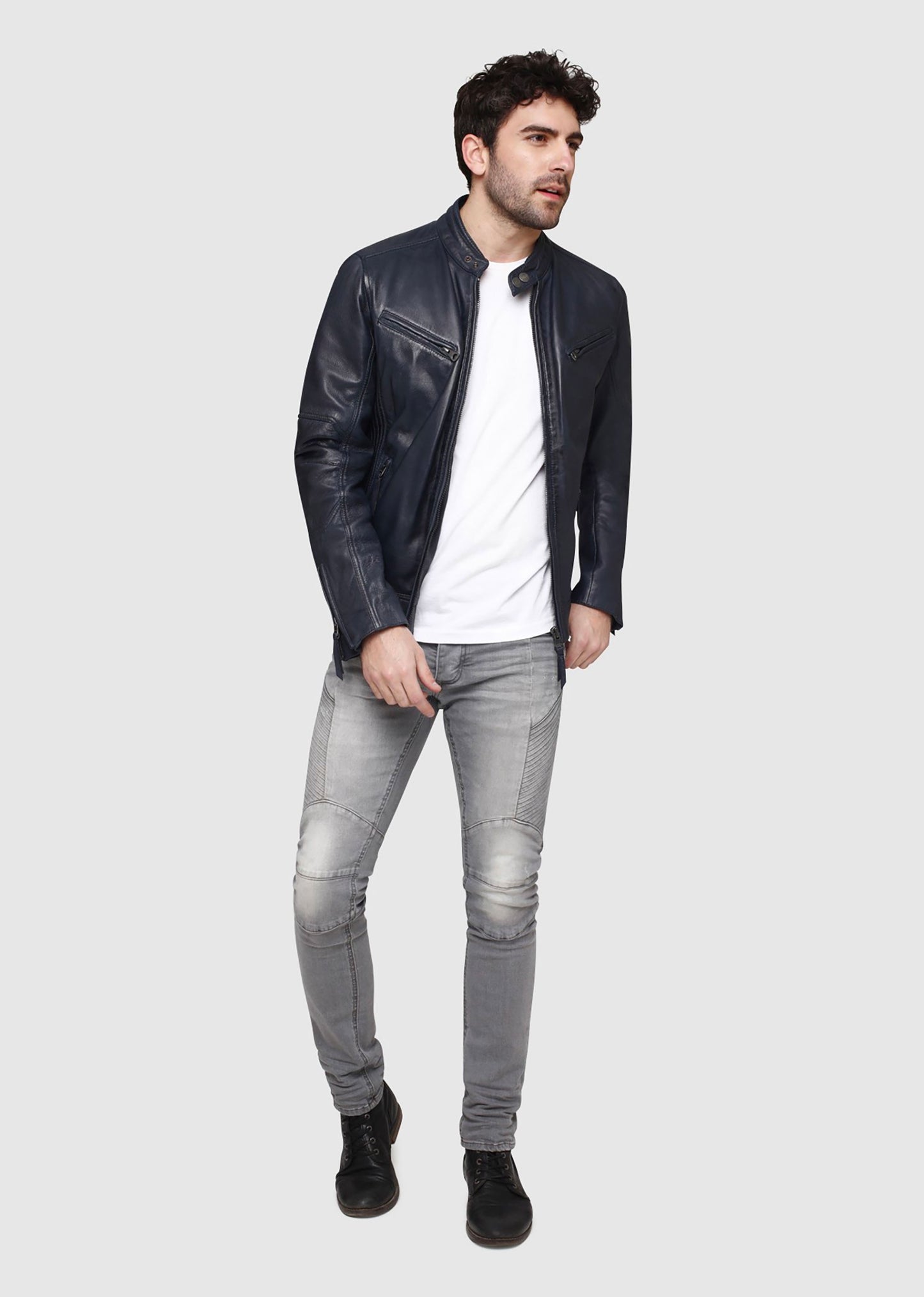 Blouson en cuir LYNCH CASTING
