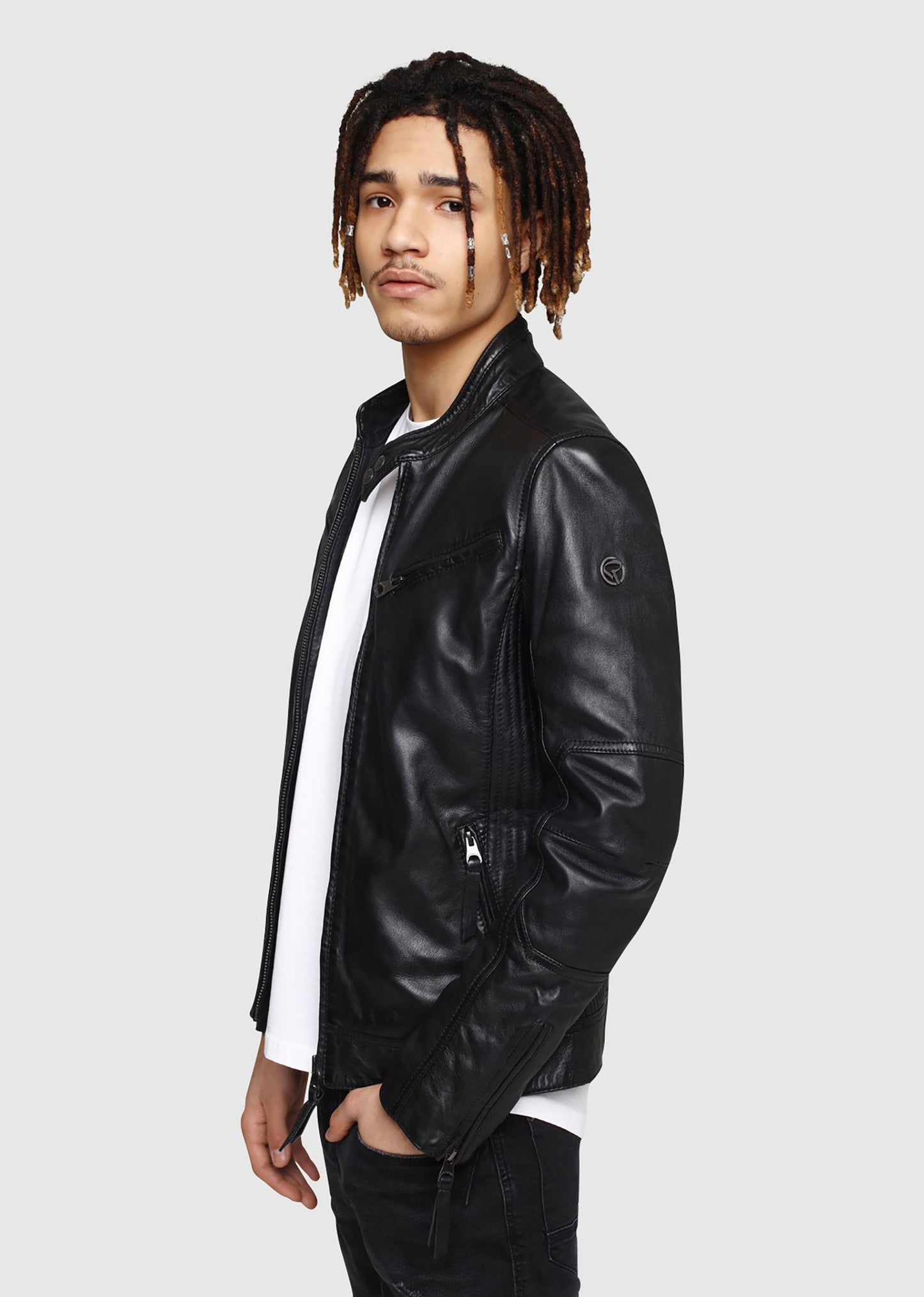 Blouson en cuir LYNCH CASTING