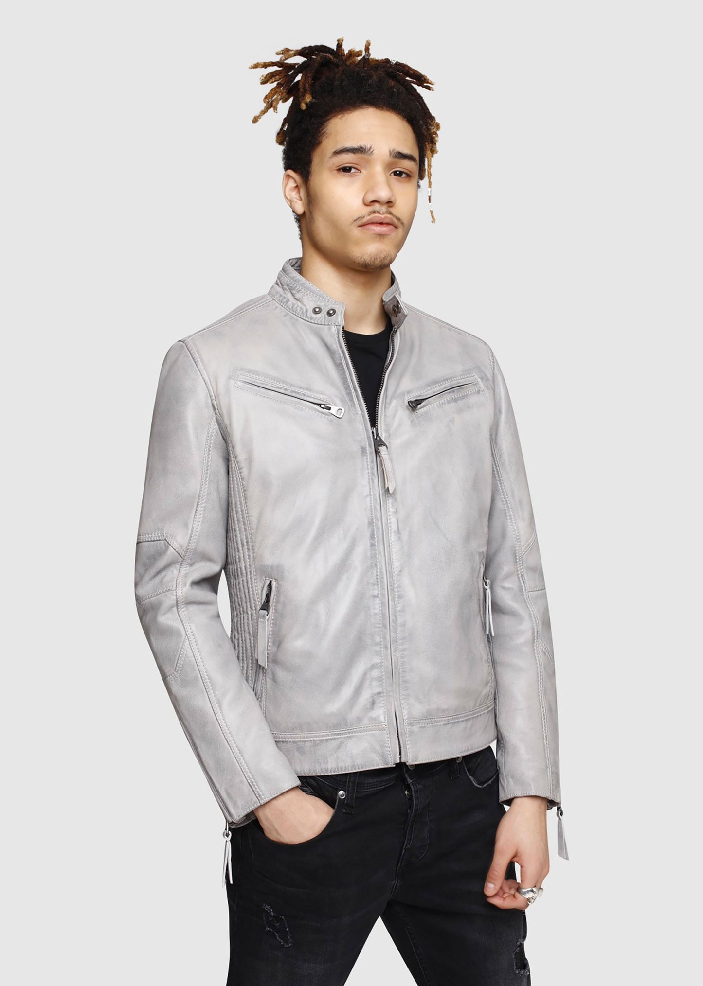 Blouson en cuir LYNCH CASTING