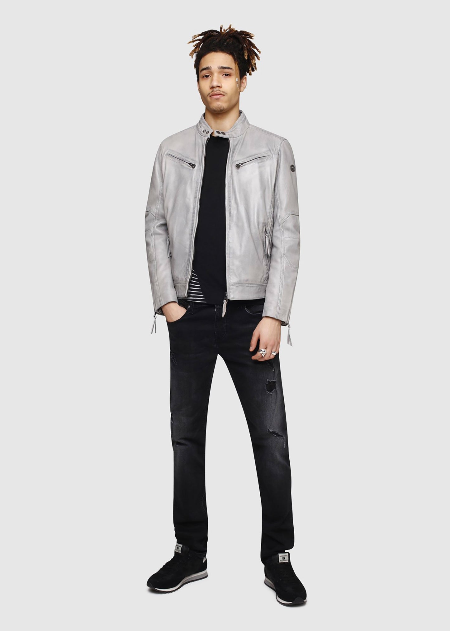 Blouson en cuir LYNCH CASTING