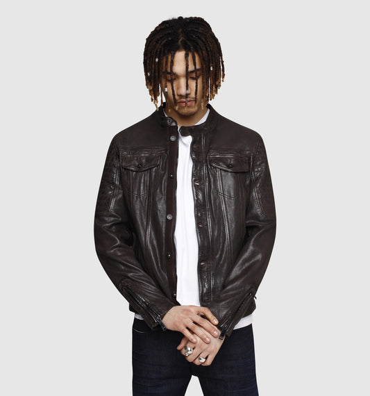 Blouson en cuir FINCHER JANEIRO