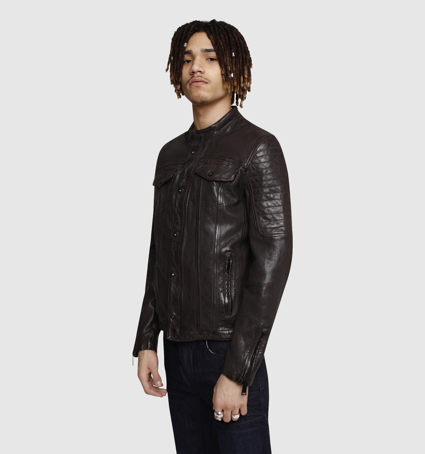 Blouson en cuir FINCHER JANEIRO