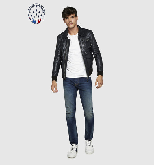 Blouson en cuir ATLANTIS CASTING