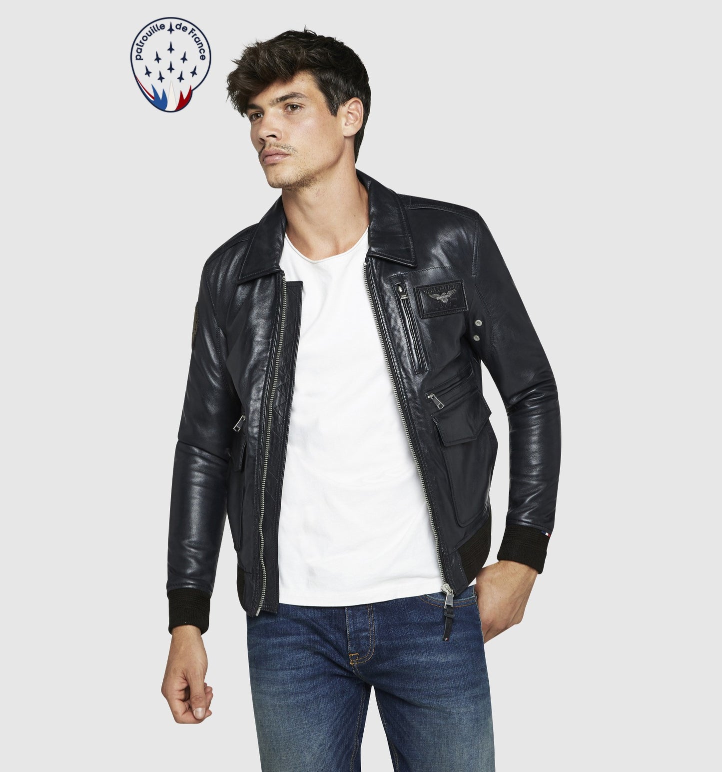 Blouson en cuir ATLANTIS CASTING