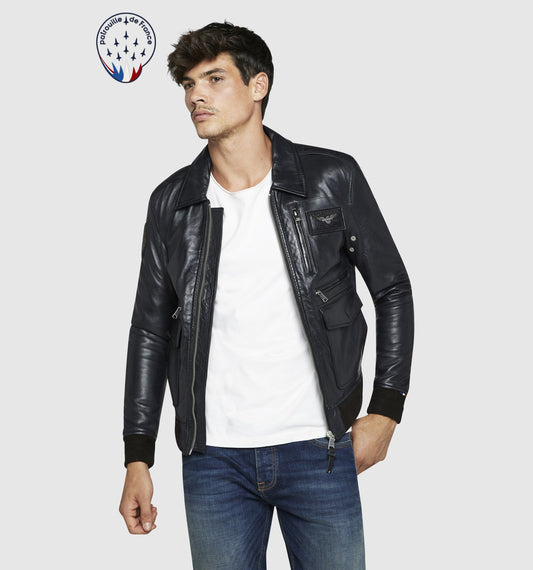 Blouson en cuir ATLANTIS CASTING