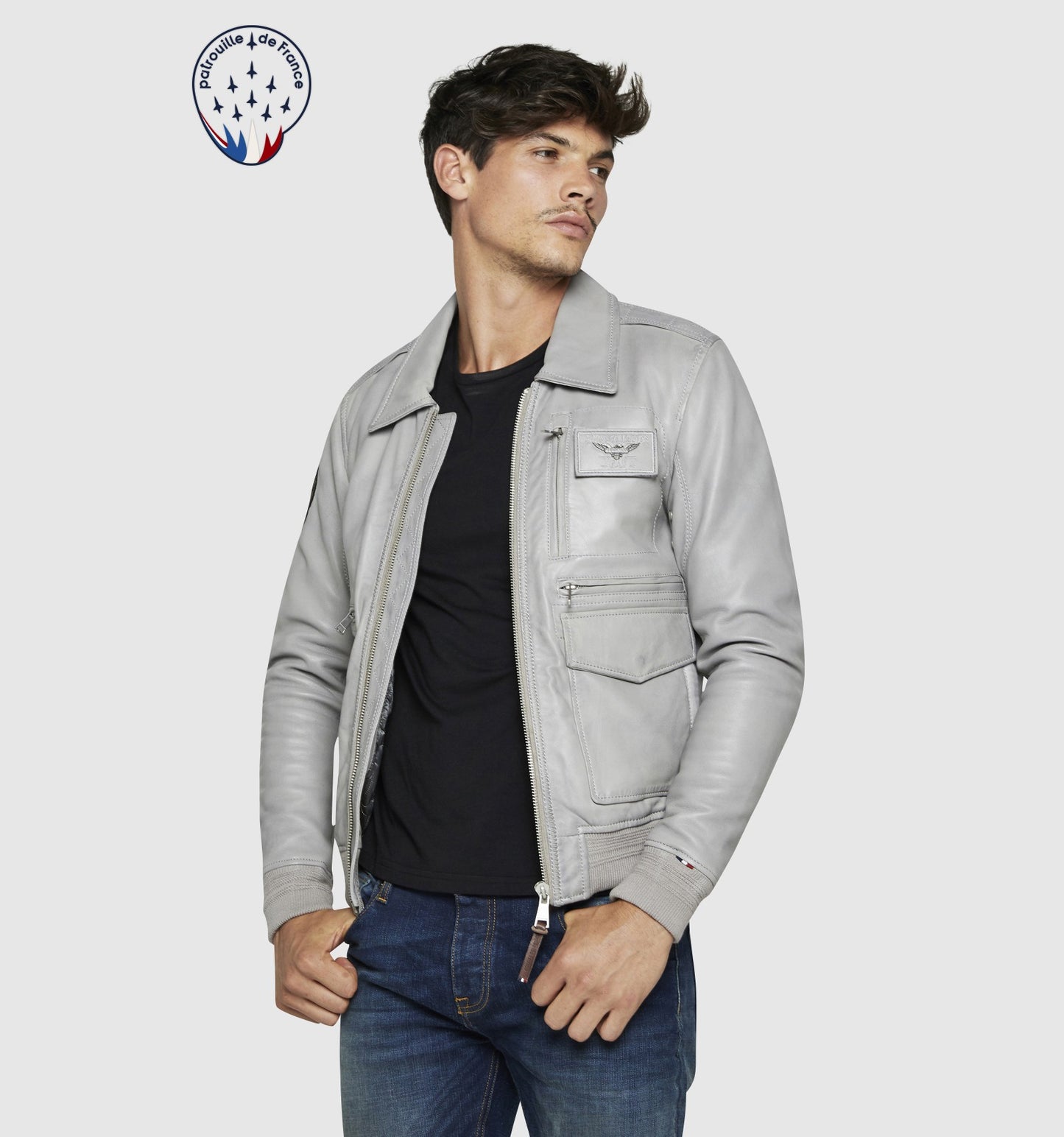 Blouson en cuir ATLANTIS CASTING