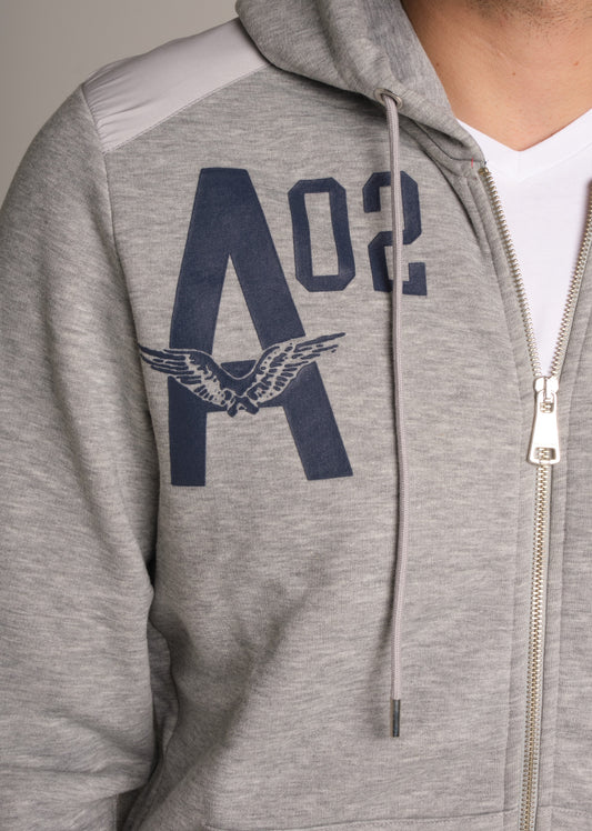 Sweatshirt zippé en molleton NIGHT POSTER